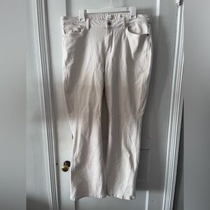 J. Jill Cream Denim Pants